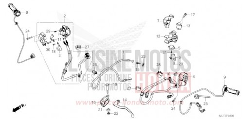 LEVIER DE GUIDON/COMMUTATEUR/CABLE CB1000GTT de 2026
